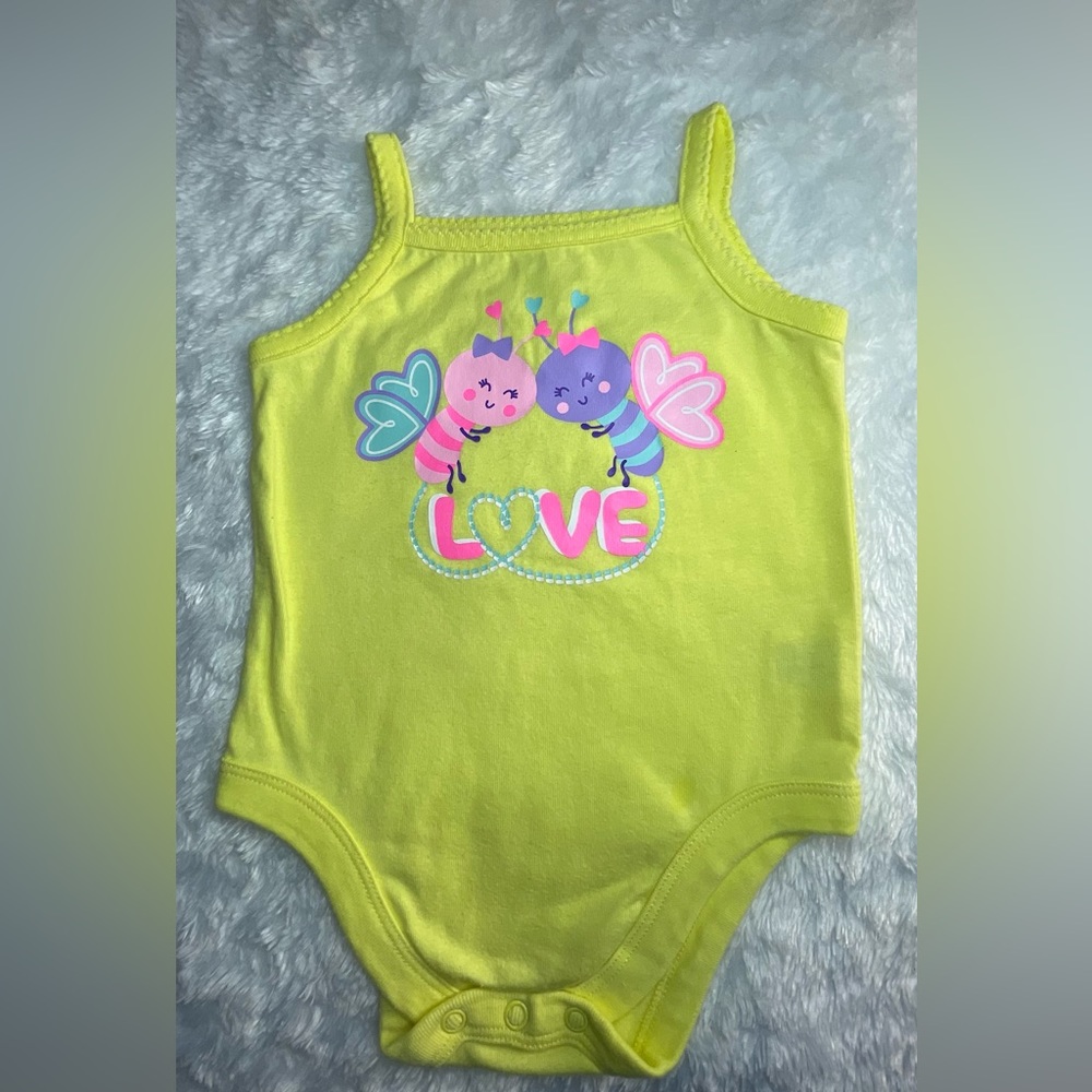Baby Girl Butterfly Tank Onesie | 12 months